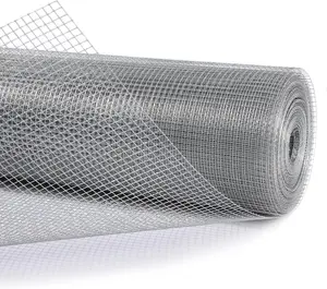 1/4 Inch Hardware Cloth 48" x 50' 23 Gauge, Galvanized Wire Mesh Roll and Chicken Wire Fencing for Garden Fence, Rodent Wire, and Welded Wire Fencing Applications