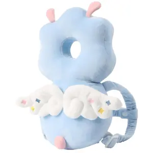 Baby Head Protector Backpack -Soft & Lightweight Pads Prevents Bebes Backward Fall Elf Plh Stuffed