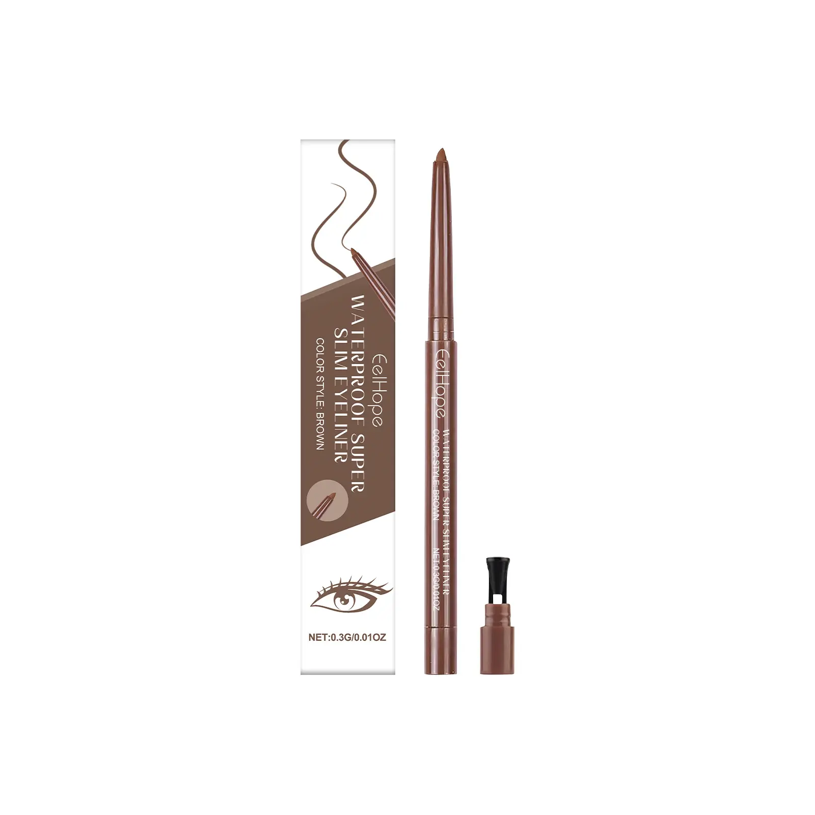 Eelhope "Colored Eyeliner Pencil – Long-lasting, Smudge-proof Gel Pencil for Everyday Use, Smooth and Seamless Application with Natural, Vivid Color"