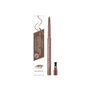 Eelhope Color Eyeliner Daily Long Lasting and Does Not Fade Eyeliner Silky Smooth Eye Makeup Color Natural Lipliner Aloe Cosmetic Brown