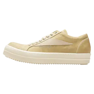 Rick Owens DRKSHDW Denim Parchment Milk Vintage Low Sneakers