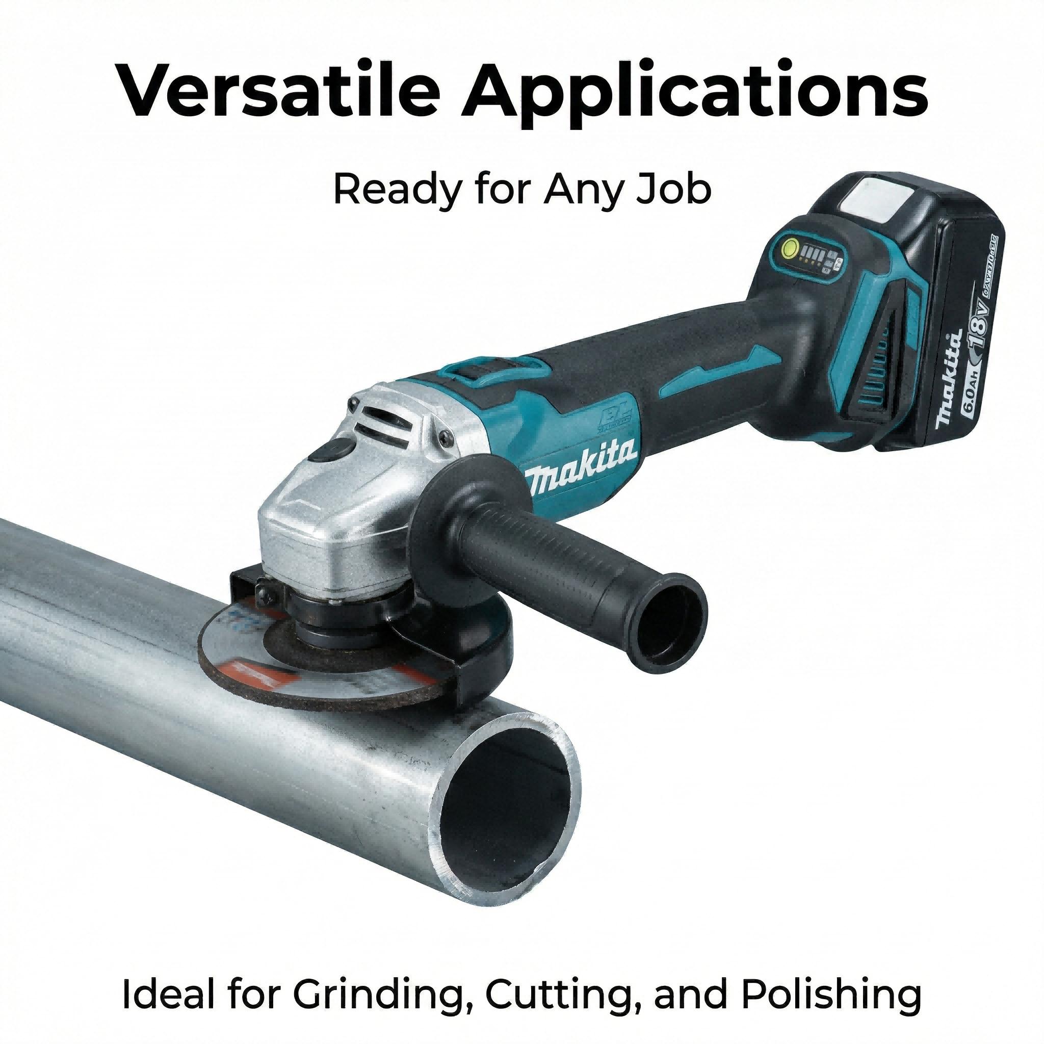 Makita DGA404 125mm  Angle Grinder Bare Tool for Workshop Fabrication Brushless Motor High Speed Performance     Cordless Lithium Nailer Kit