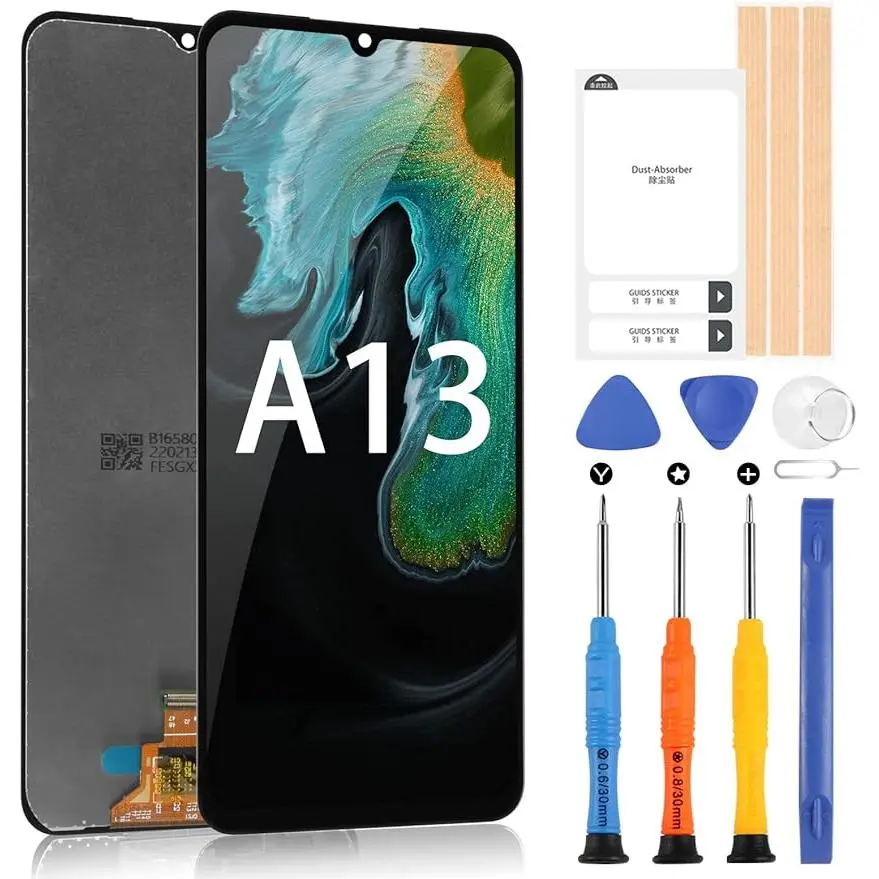 for Samsung Galaxy A13 4G Screen Replacement, LCD Display for Samsung Galaxy A13 SM-A135F, SM-A135M, SM-A135U Touch Screen Digitizer Glass Full Assembly with Repair Tools (Not 5G)