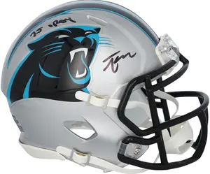 Tetairoa McMillan Carolina Panthers Autographed Riddell Speed Mini Helmet with "25 NFL OROY" Inscription - Fanatics Authentic Certified