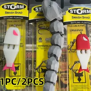 Mm60 Series Multi-Section Lure Bait, Stone Rock Dragon Model Bass Fishing Shape Lure Bait, Fishing Equipment for Anglers, Artificial Fishing Lure