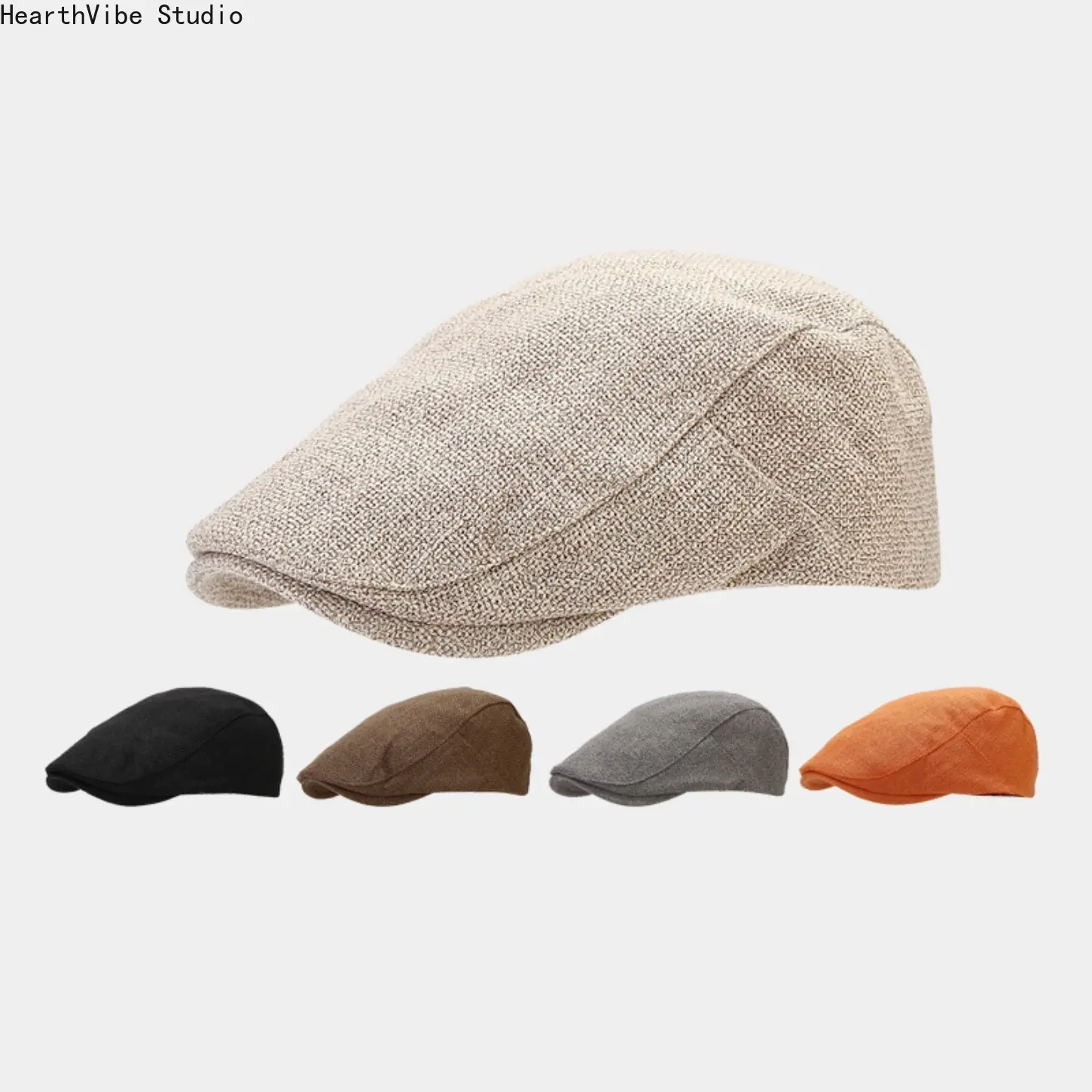 2026 Spring New Arrival: Plain Beret for Women—Japanese-Style, Artistic, Retro & Casual; Painter's Hat for Men—A Stylish Hat