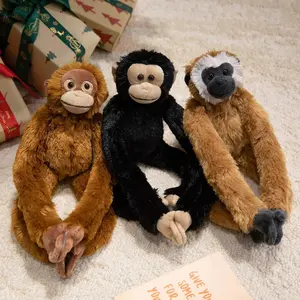 Creative Hanging Animal Plush Toys Lifelike Monkey Sloth Orangutan Doll Warm Mom-Child Hugging Doll Cuddly Home Decor Kid Gift