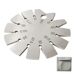 1 count Stainless Steel Bevel Gauge Axe Angle Gauge Round Shape  Angle Finder   15-120  for Measuring  Angle