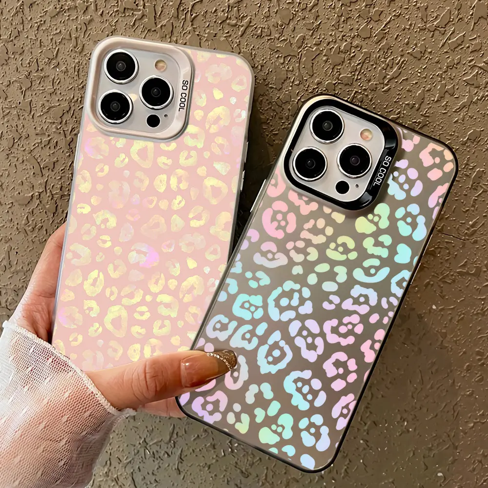 Leopard Print TPU Phone Cases & Accessories for Phone 11-17 Pro Max/Plus,  S22-S24 Ultra - Shockproof, Durable Protective Casing with Screen Protector for Personalized Cellphone Devices