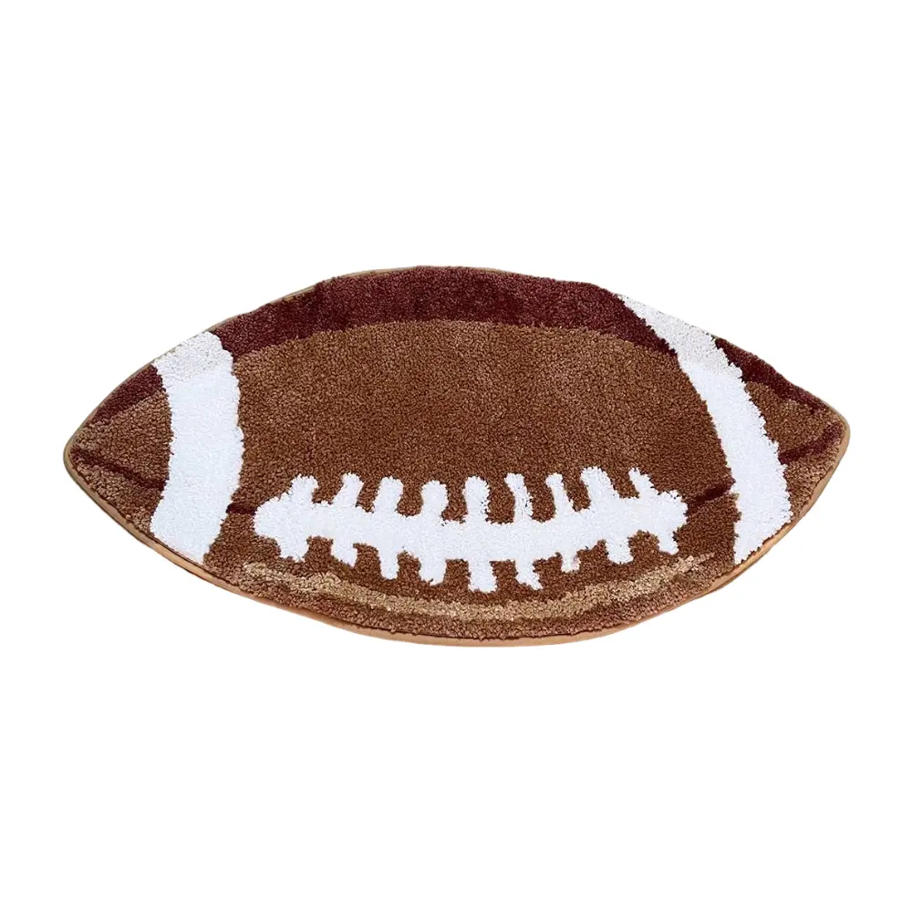 LAKEA Football Tufted Rugs Bedroom Rug Soft Fluffy Bedside Carpet Floor Pad Mat Doormat Home Room Decor Furry Soft Rugs Shaggy Fuzzy Rugs