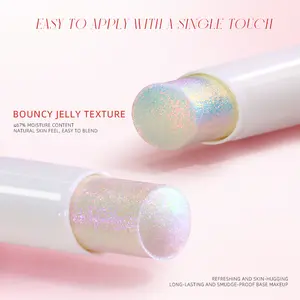 Sheeneffect Crystal Multi-Use Single Highlighter Eyeshadow Stick For Face Lips Cheek-bone Glitter Shimmer Multichrome Jelly Glaze Stick Makeup