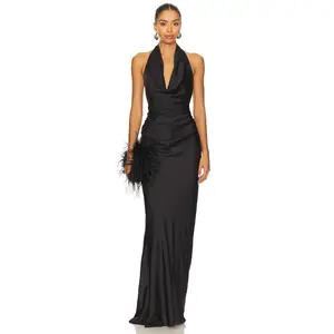 Nookie Penelope Drape Gown in Black