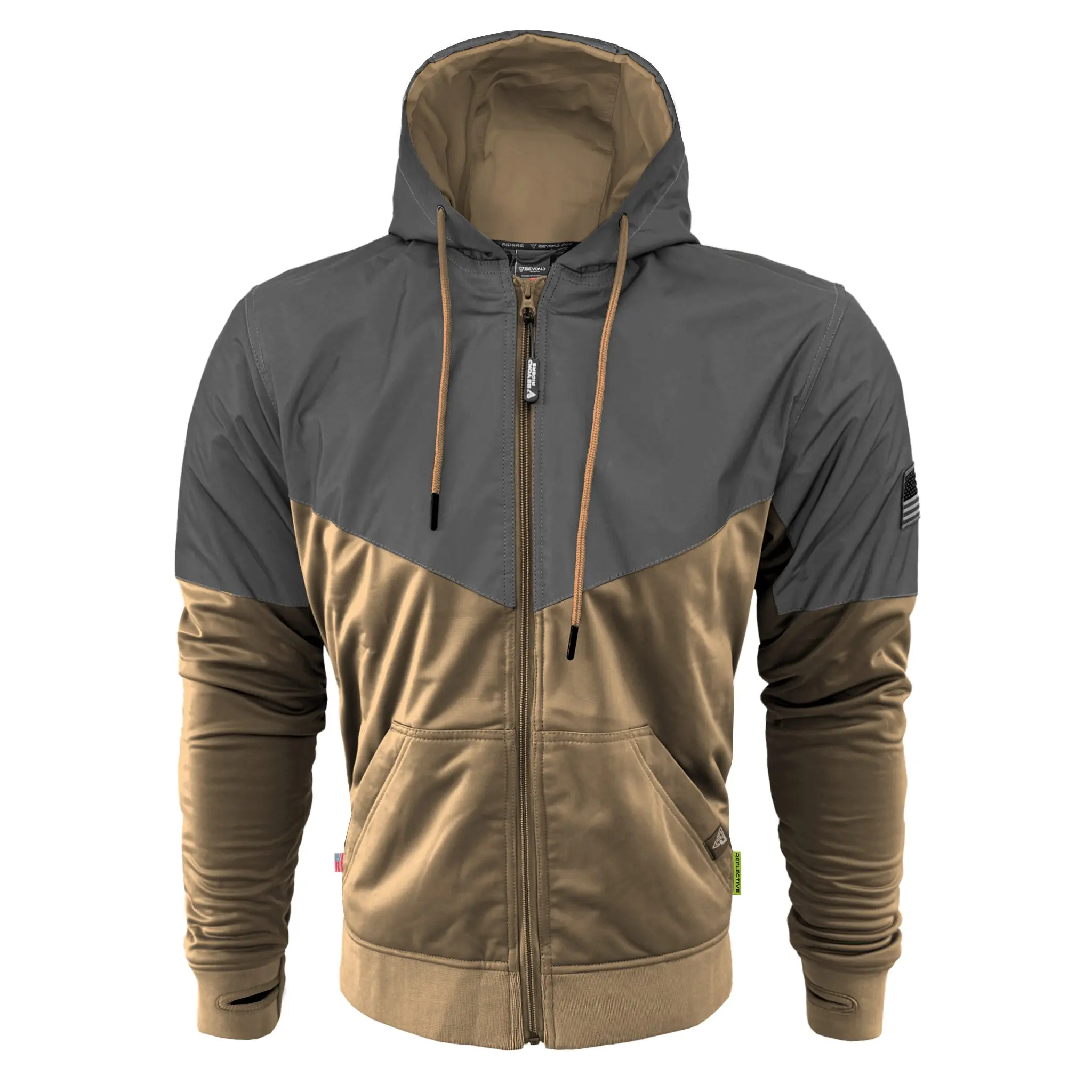 Ultra Reflective Hoodie Camel Nebula