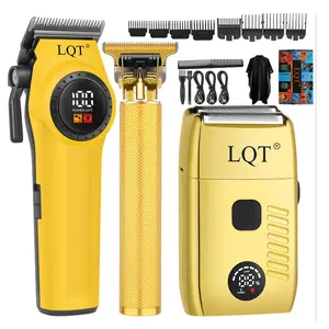 Rechargeable Cordless Hair Clipper Kit  Electric Trimmer  Includes Electric Shaver and Styling Trimmer, Professional Complete Hair Care Kit  cordless shaver home hair