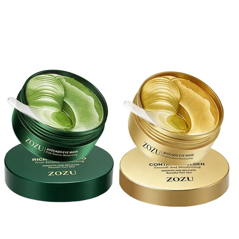 Avocado & Gold Eye Mask Duo - Alternate Day and Night Use Eye Mask - Reduces Periocular Fine Lines & Eye Bag Care, Fades Dark Circles Hydrating Moisturizing Skincare Product