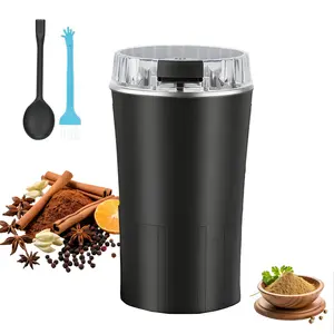 Coffee Grinding Blender Electric Coffee Grinder 400W, Small Coffee Bean Grinder Spice Nut Grinder with Stainless Steel Blade, One-Touch Operation Compact Portable Mill for Home Office