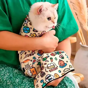 Cat Grooming Swaddle Wrap: Anti-Scratch Burrito Bag for Nail Clipping, Bathing & Medicine Administration