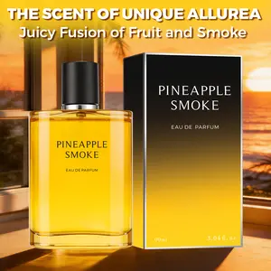 Pineapple Smoke Eau De Parfum 90ml Unisex | Pineapple, Lemon, Blackcurrant, Birch wood, Jasmine, Rose, Musk, Ambergris | Long Lasting Perfume for Men