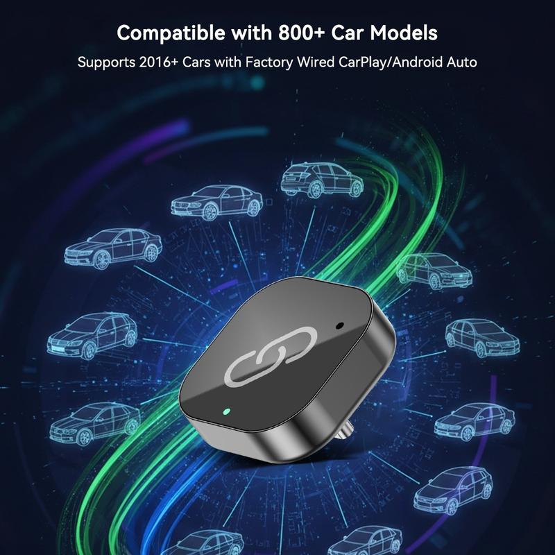 Spedal Newest Wireless Carplay Adapter, USB-C/android Auto Interface, Supports Carplay & Android Auto, Plug-And-Play, Stable Connection, Wireless Carplay Dongle