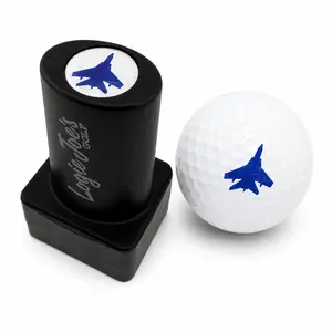 Jet Blue Golf Ball Stamp | Quick-Dry Ink Stamper | Easy Ball Identification | Fun Golf Gift