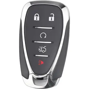 Key Fob Cover Replacement for Chevy Equinox 2018-2021 & Blazer 2019-2020 5-Button Remote Control Shell Case (M3N-40821302 HYQ4AA Compatible) Durable Keyless Entry Fob Protector for Chevrolet Models