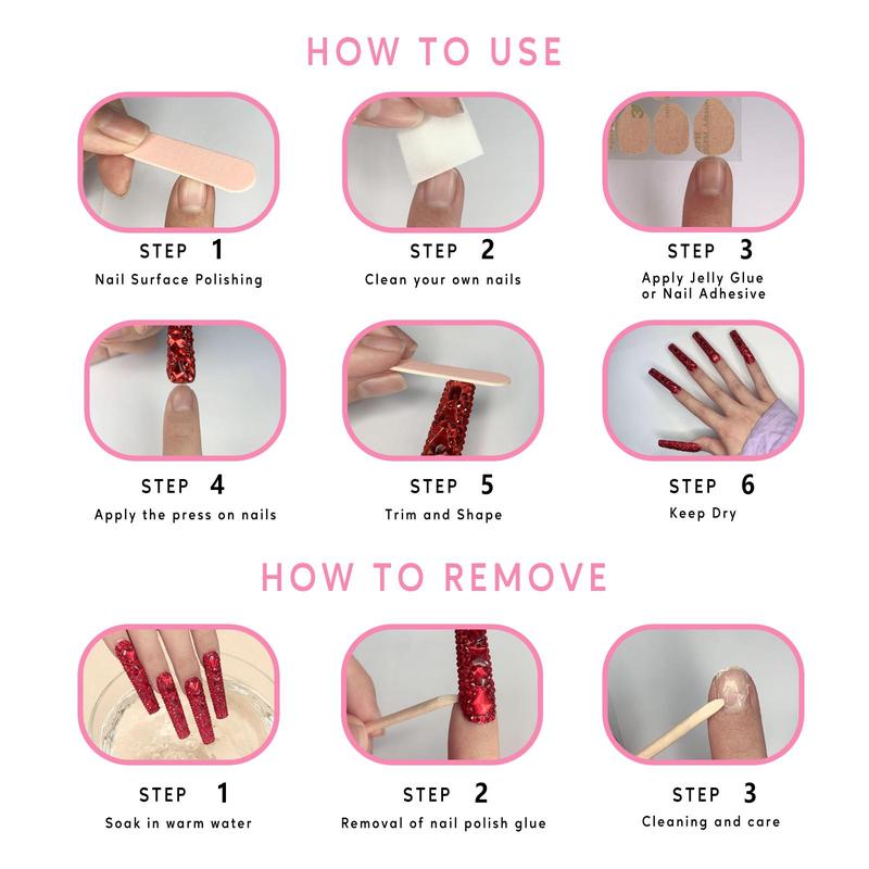 Promake Nail Treasure Clearance-  Selected Press-On Nail Styles at Super | Final Sale-  Luxury Handmade Press on Nails- Unique Design-High Quality Nails