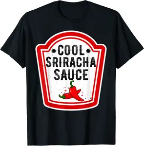 Funny Group Halloween Costume Sriracha Sauce Condiment T-Shirt - 54B0BK5H2Q25