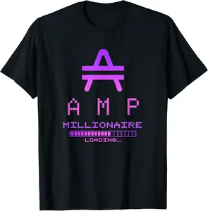 AMP crypto Millionaire loading Soon! HODL AMP to the Moon! T-Shirt - Nallelycor Shop 27B09BN43N1J