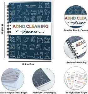 2026 version | ADHD Cleaning Planner - Cleaning Schedule and Checklist Organizer for Adults and Teens - Daily, Weekly & Monthly Household Cleaning Checklist for ADHD Minds - Stress-Free Housework
