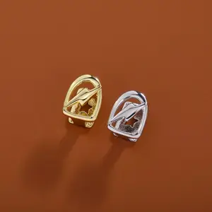 Lightning braces hollow personality single golden tooth men's hip-hop tooth decoration party accessories