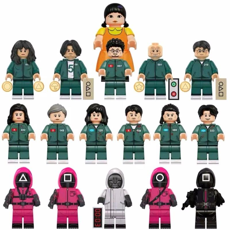 Squid games block figures