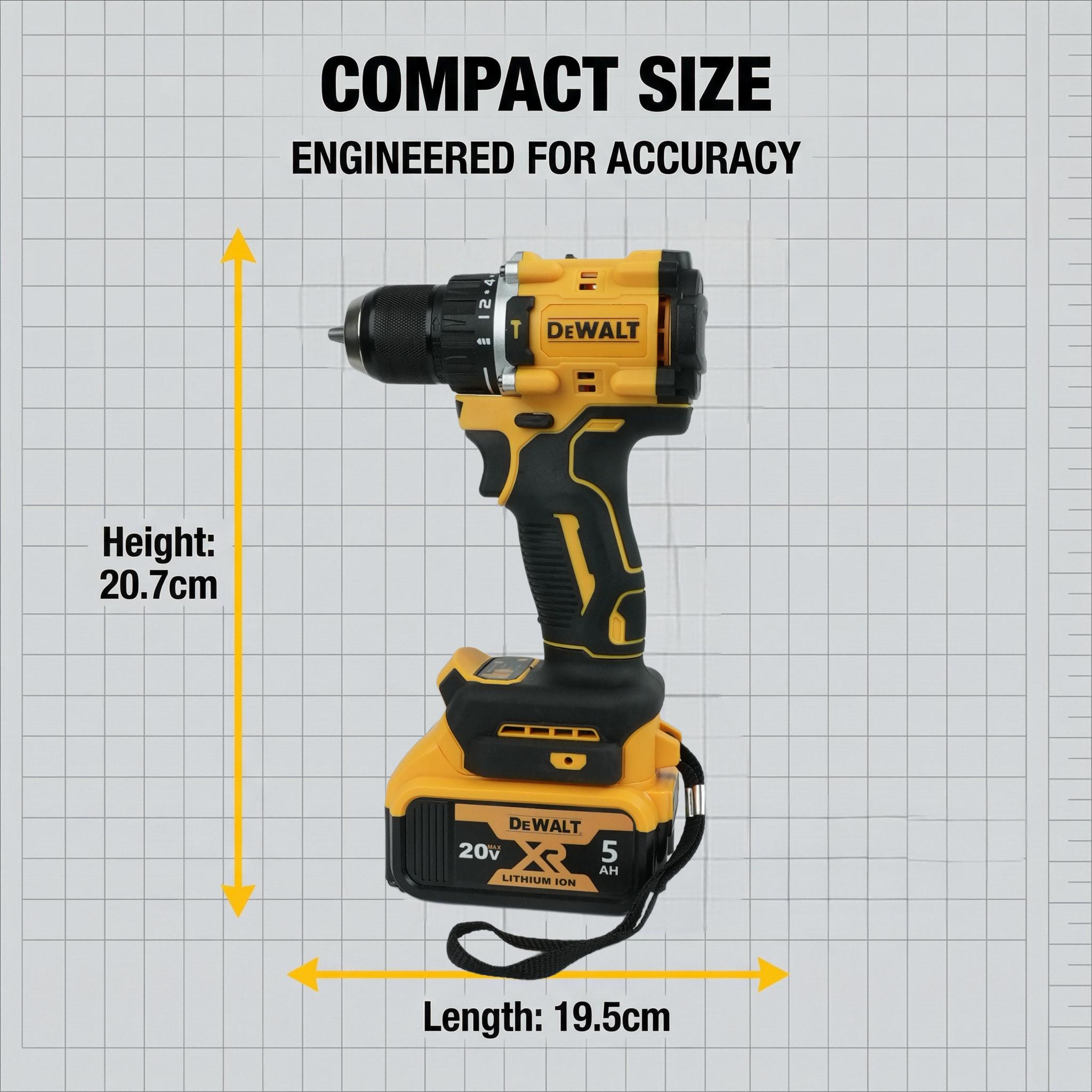 DEWALT DCF805 20V Cordless Impact Driver tool kit set