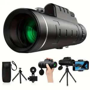 10X40 Monocular HD Telescope, Wider Field of View, Suitable for Camping, Hiking, Bird Watching, Sports Events, Family Travel, Exquisite Small Gift 1 Piece