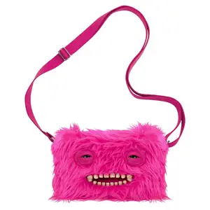 Fuggler Plush Crossbody Bag - Ugly-Cute Monster Plush Purse with Adjustable Strap,Quirky Y2K Shoulder Bag & Funny FashionAccessory Gift for Teen Girls & Women