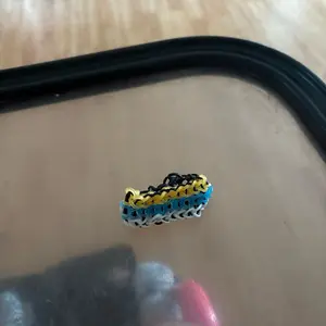 Loom: multicolored striped bracelet