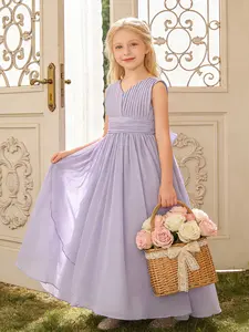 Girls' evening dress for violin piano orchestral concert host recitation competition