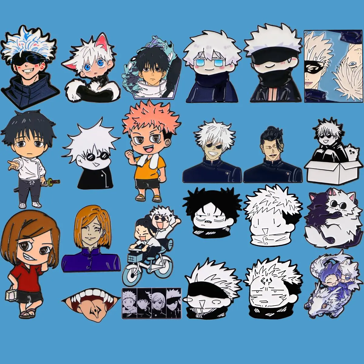 Popular Anime Cool Enamel Pin Cartoon Brooch Clothes Backpack Lapel Badges For Friends Fashion Jewelry COSPLAY Accessories Gifts