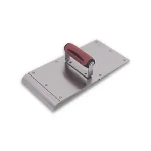 Edger 6 x 10" Stainless Steel Safety Step Hand Edger Groover with DuraSoft Handle for Concrete Edges Made in USA