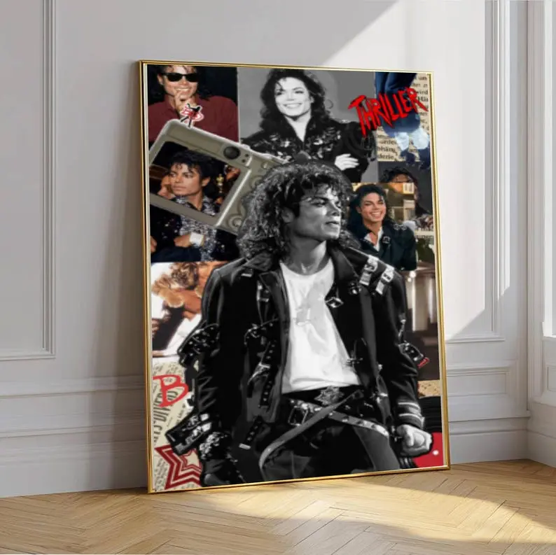 Michael Jackson Thriller Poster, 80s Pop King Wall Art, MJ Fan Decor (Unframed)