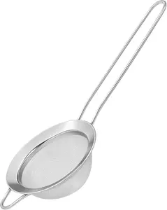 Stainless Steel Fine Mesh Strainers for Kitchen,BOSONKUMA Colander-Skimmer with Handle, Sieve Sifters for Food, Tea, Oil, Fruits, Cocktail Strainer,Food Strainer with Handlle(1 piece)