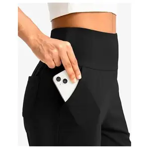 Gradual Women's Bermuda Long Shorts with Pockets 9" High Waisted Knee Length Shorts for Women Walking Athletic Workout