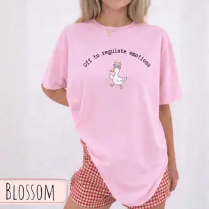 Off To Regulate Emotions Shirt, Funny Teacher Goose Shirt, School Counselor Shirt, Mental Health Teacher Gift, Therapist Tee H