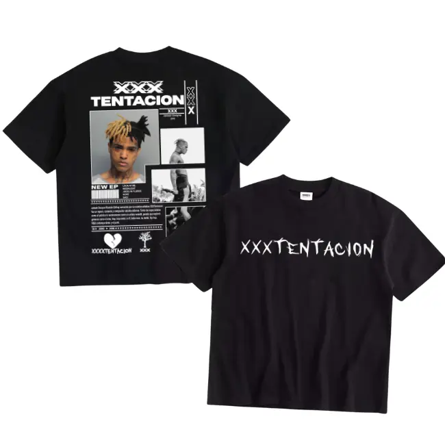 Hiphop Rapper Vintage Tee, Retro Xxxtentacion Shirt,Music Shirt, Rip, Gift For Fan, Menswear Womenwear