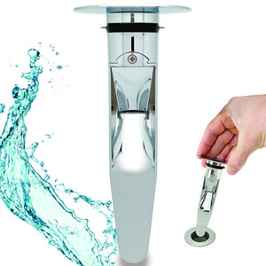 SinkFunnel Sink Drain Strainer for Hair Clog Prevention, Chrome Finish, 1.1"-1.8" Bathroom Sink Drains