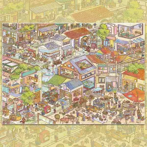 Build Your Colorful City! Immersive Diorama Scenes Stickers for Handmade Journal Enthusiasts, Immersive DIY Stacking Scenery Stickers for Aesthetic Stress‑Relief Crafts, Immersive DIY Scenery Stickers for Stress Relief Crafting, Art Stickers