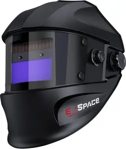 Auto Darkening Welding Helmet - True Color with Upgraded Arc Sensor, 1/1/1/1 Optical Clarity Solar Power, 1/25000s Response Time for TIG MIG ARC Welding