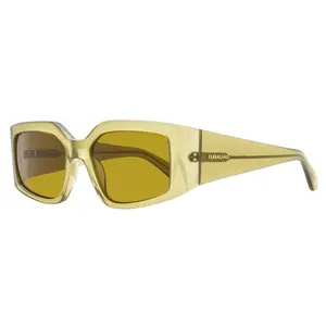 Ferragamo Modified Rectangle Sunglasses SF1101S 330 Opaline Olive 54mm