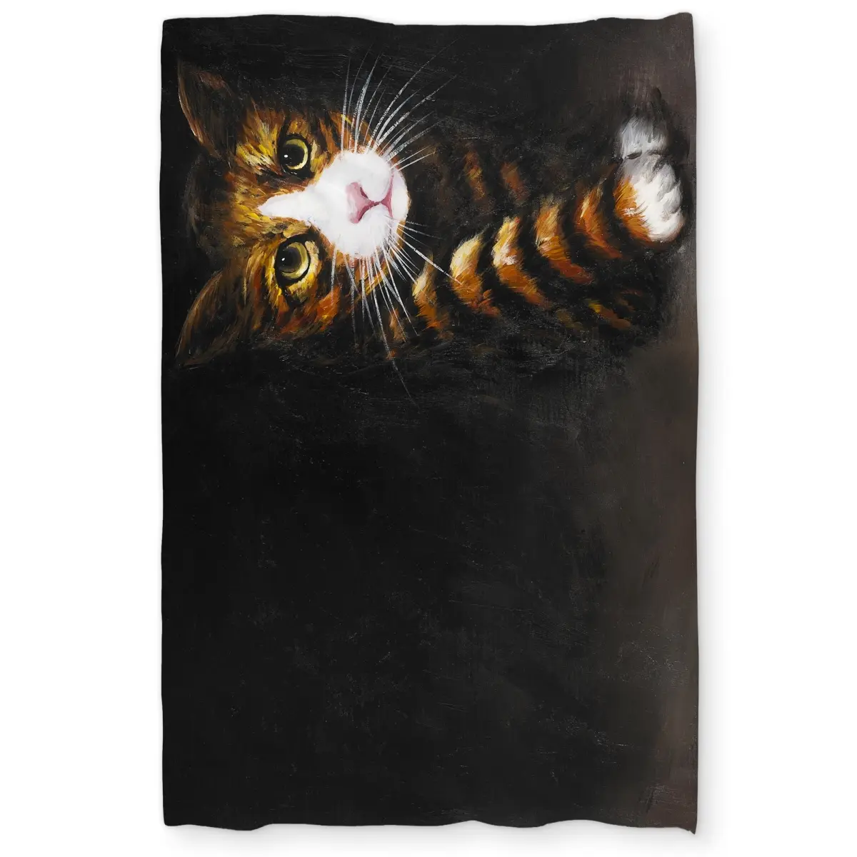 Begin Home Decor C1DCTXLWCE8SD5 Twin Extra Long Discreet Cat Duvet Cover - Modern Home Decor for Animal Lovers