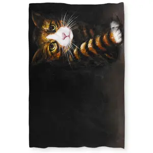 Begin Home Decor C1DCTXLWCE8SD5 Twin Extra Long Discreet Cat Duvet Cover - Modern Home Decor for Animal Lovers
