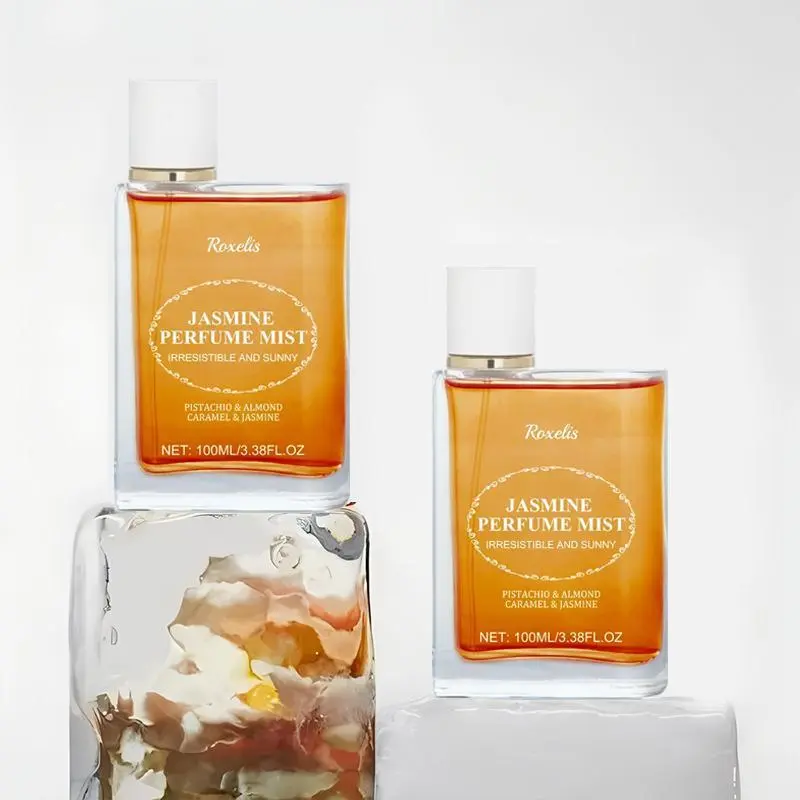 Women's Fragrance, Brazilian Scented Perfume, Fresh Natural Long-Lasting Jasmine Woody Floral Aroma, Unique Design, Ideal Gift Idea, Floral Scents Perfume